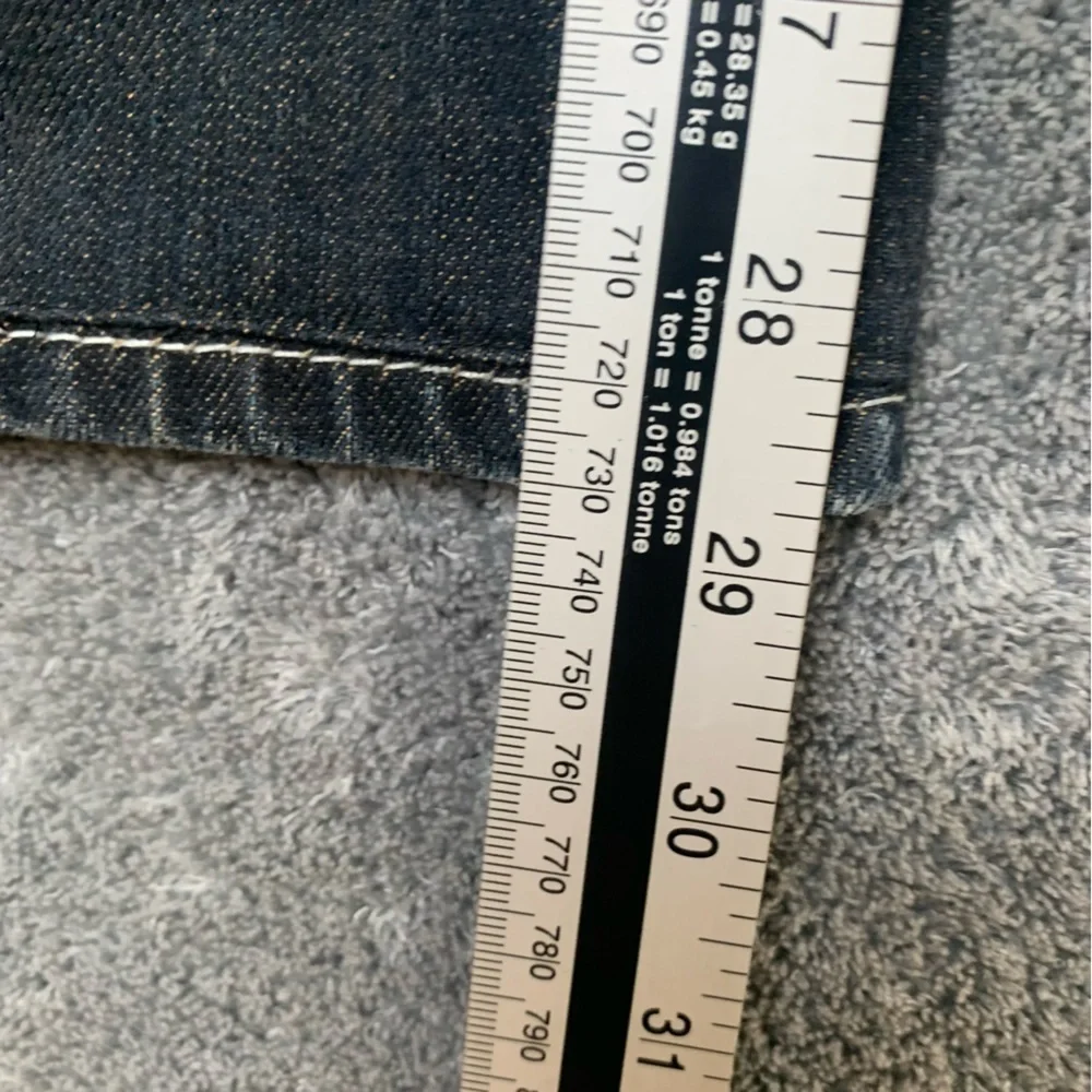 Vintage True Religion Straight Leg Dark Wash Low Rise Jeans Contrast Stitch 31 - Picture 9 of 11